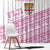 Fiji Rugby 2025 Custom Window Curtain Fijian Tapa Toso Viti Toso - Pink