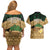 Bula Fiji Kava Bowl Couples Matching Off Shoulder Short Dress and Hawaiian Shirt Fijian Tapa Cloth Vintage Vibe