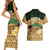 Bula Fiji Kava Bowl Couples Matching Short Sleeve Bodycon Dress and Hawaiian Shirt Fijian Tapa Cloth Vintage Vibe