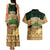 Bula Fiji Kava Bowl Couples Matching Tank Maxi Dress and Hawaiian Shirt Fijian Tapa Cloth Vintage Vibe