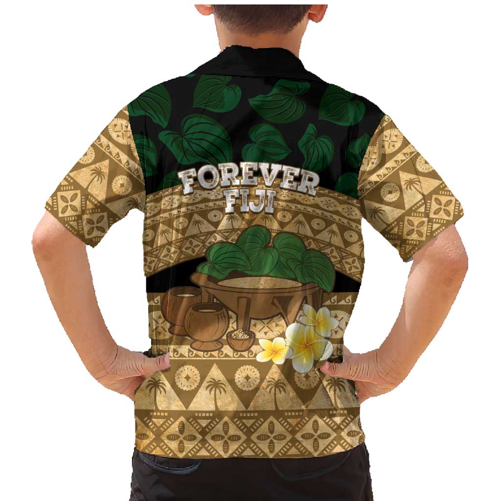 Bula Fiji Kava Bowl Family Matching Mermaid Dress and Hawaiian Shirt Fijian Tapa Cloth Vintage Vibe