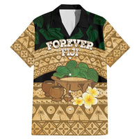 Bula Fiji Kava Bowl Family Matching Mermaid Dress and Hawaiian Shirt Fijian Tapa Cloth Vintage Vibe