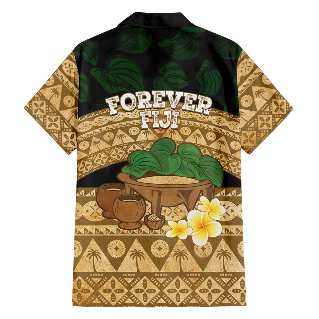 Bula Fiji Kava Bowl Family Matching Puletasi and Hawaiian Shirt Fijian Tapa Cloth Vintage Vibe