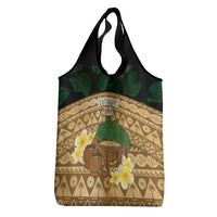 Bula Fiji Kava Bowl Grocery Bag Fijian Tapa Cloth Vintage Vibe