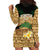Bula Fiji Kava Bowl Hoodie Dress Fijian Tapa Cloth Vintage Vibe