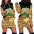Bula Fiji Kava Bowl Hoodie Dress Fijian Tapa Cloth Vintage Vibe