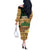 Bula Fiji Kava Bowl Off The Shoulder Long Sleeve Dress Fijian Tapa Cloth Vintage Vibe