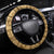 Bula Fiji Kava Bowl Steering Wheel Cover Fijian Tapa Cloth Vintage Vibe