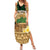 Bula Fiji Kava Bowl Summer Maxi Dress Fijian Tapa Cloth Vintage Vibe