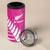 New Zealand Silver Fern Rugby Custom 4 in 1 Can Cooler Tumbler Go All Black Maori Pink Version