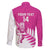 New Zealand Silver Fern Rugby Custom Family Matching Mermaid Dress and Hawaiian Shirt Go All Black Maori Pink Version