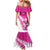 New Zealand Silver Fern Rugby Custom Mermaid Dress Go All Black Maori Pink Version