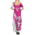 New Zealand Silver Fern Rugby Custom Summer Maxi Dress Go All Black Maori Pink Version