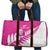 New Zealand Silver Fern Rugby Custom Travel Bag Go All Black Maori Pink Version - Polynesian Pride