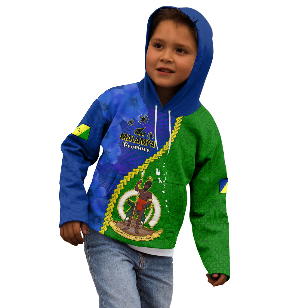 Vanuatu Malampa Province Kid Hoodie Turtle Sand Drawing Unique Tapa Pattern LT14 - Polynesian Pride