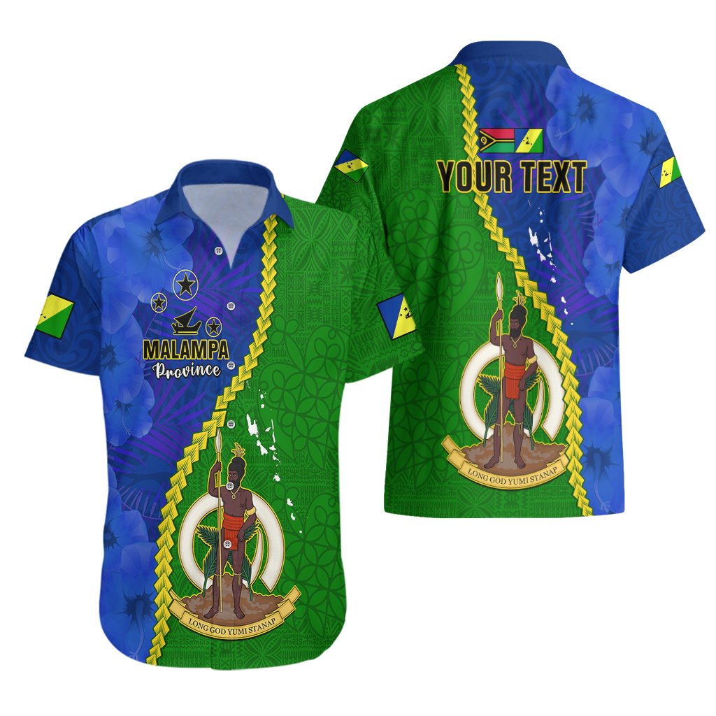 Personalised Vanuatu Malampa Province Hawaiian Shirt Turtle Sand Drawing Unique Tapa Pattern LT14 - Polynesian Pride
