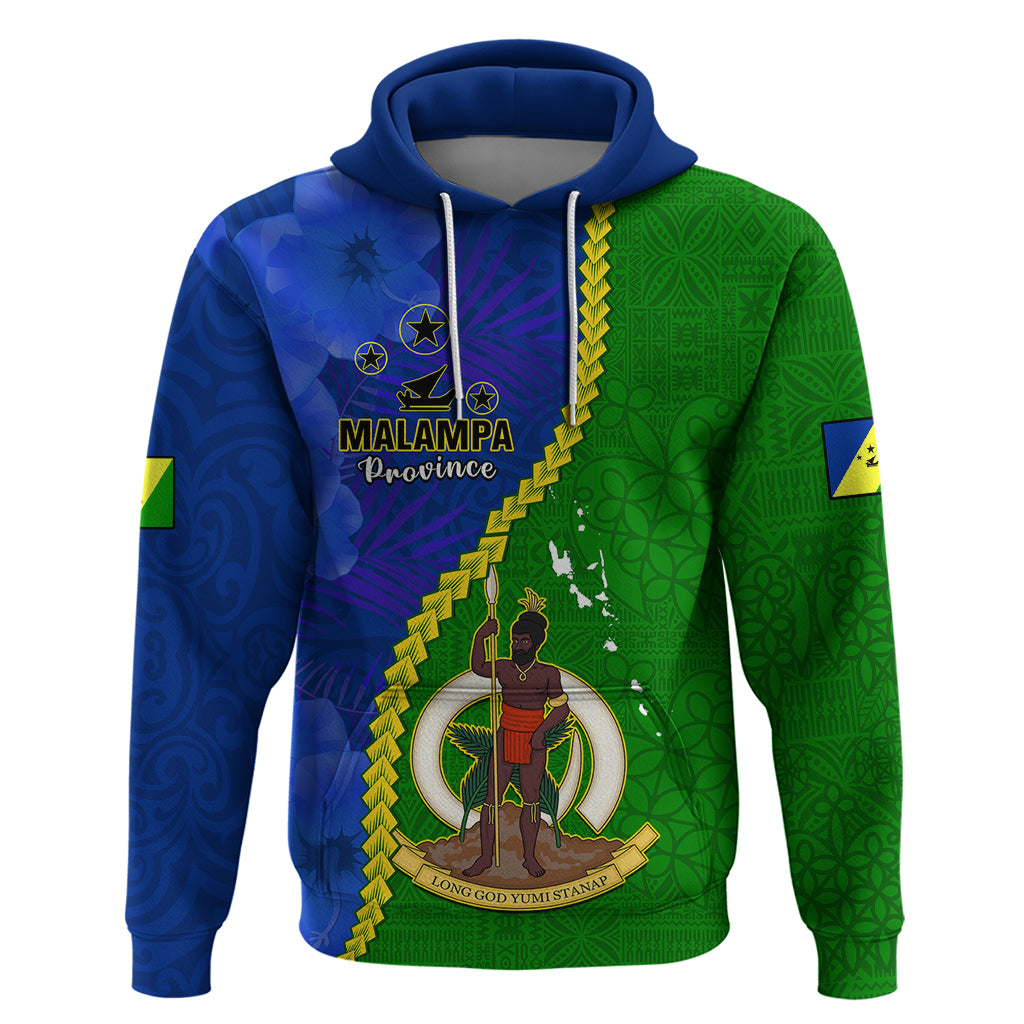 Custom Vanuatu Malampa Province Hoodie Turtle Sand Drawing Unique Tapa Pattern LT14 Pullover Hoodie Green - Polynesian Pride