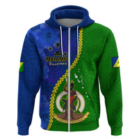 Custom Vanuatu Malampa Province Hoodie Turtle Sand Drawing Unique Tapa Pattern LT14 Zip Hoodie Green - Polynesian Pride