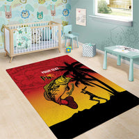 Custom Papua New Guinea Cricket Area Rug PNG Barramundis - Polynesian Pride
