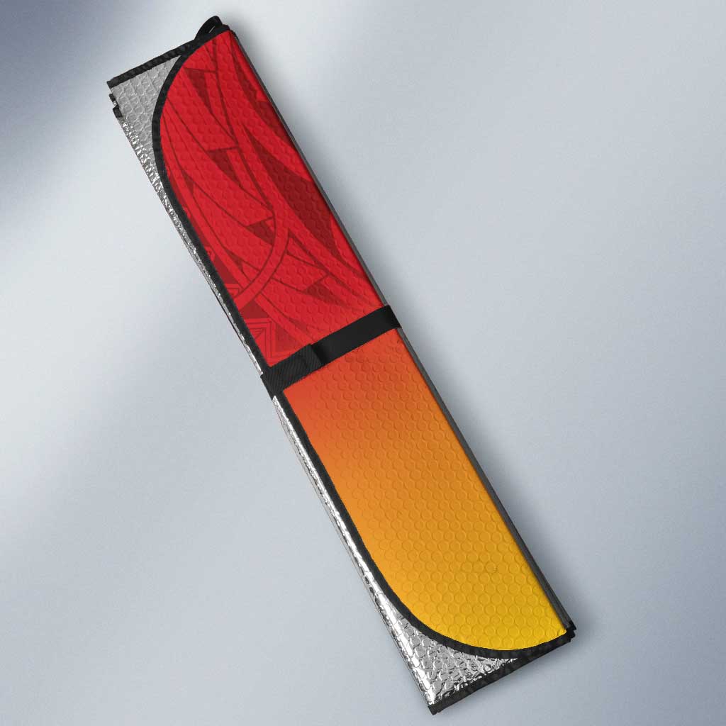 Custom Papua New Guinea Cricket Auto Sun Shade PNG Barramundis - Polynesian Pride