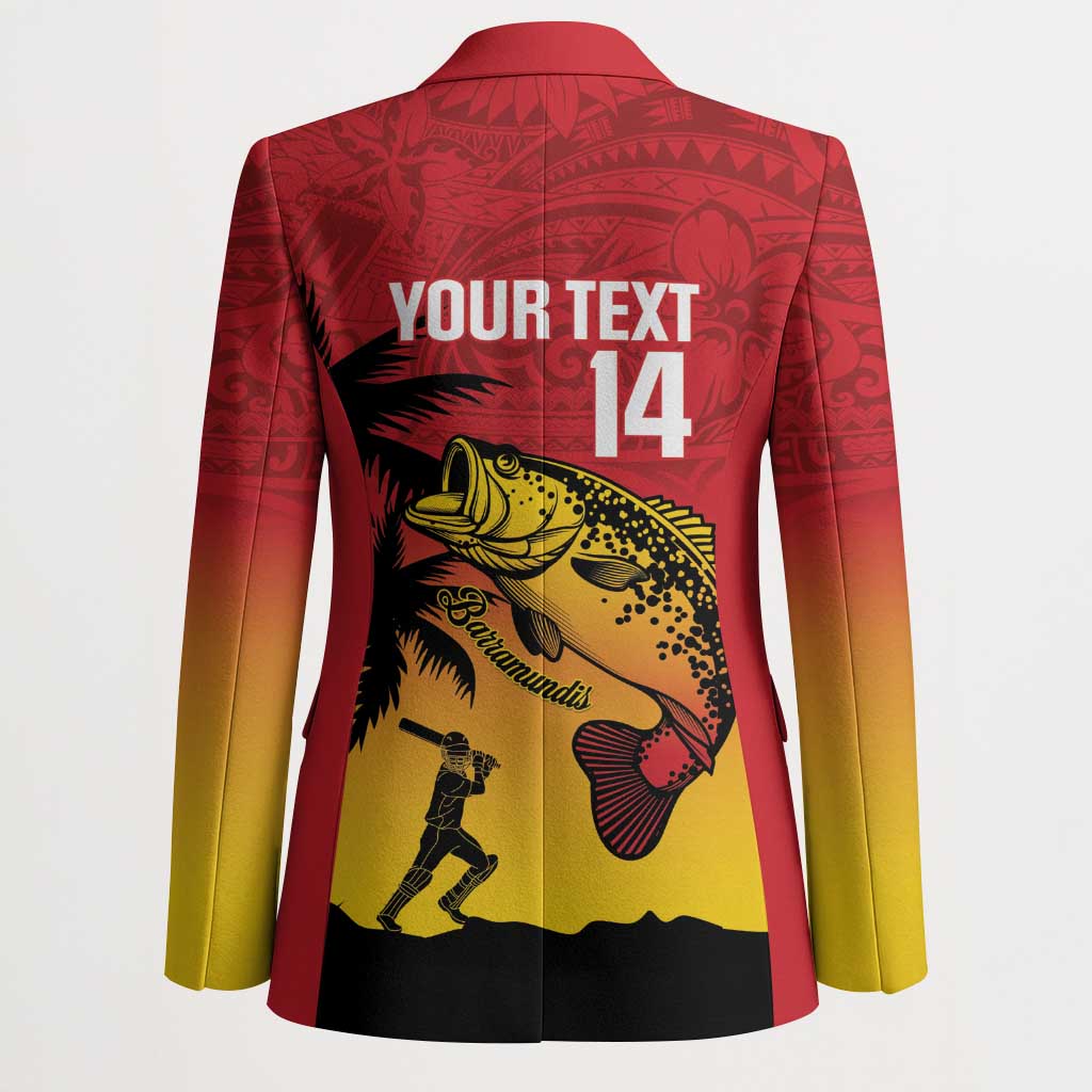 Custom Papua New Guinea Cricket Blazer PNG Barramundis - Polynesian Pride