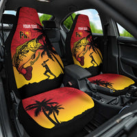 Custom Papua New Guinea Cricket Car Seat Cover PNG Barramundis - Polynesian Pride
