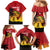 Custom Papua New Guinea Cricket Family Matching Mermaid Dress and Hawaiian Shirt PNG Barramundis - Polynesian Pride