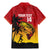 Custom Papua New Guinea Cricket Family Matching Mermaid Dress and Hawaiian Shirt PNG Barramundis - Polynesian Pride