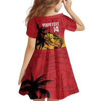 Custom Papua New Guinea Cricket Family Matching Puletasi and Hawaiian Shirt PNG Barramundis - Polynesian Pride