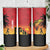 Custom Papua New Guinea Cricket Skinny Tumbler PNG Barramundis - Polynesian Pride