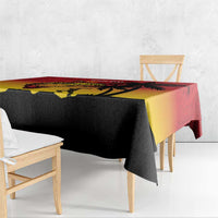 Custom Papua New Guinea Cricket Tablecloth PNG Barramundis - Polynesian Pride