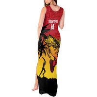 Custom Papua New Guinea Cricket Tank Maxi Dress PNG Barramundis - Polynesian Pride