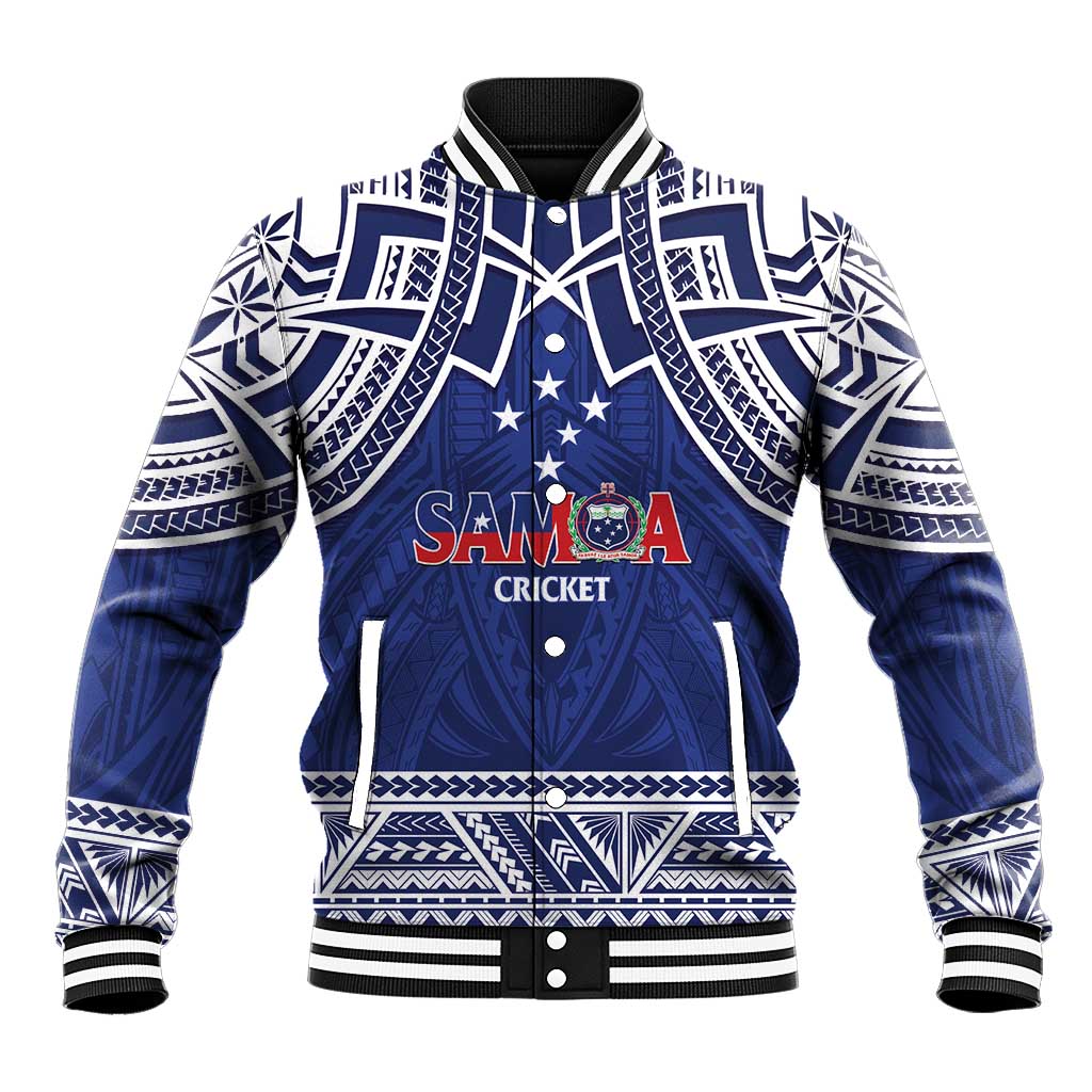 Custom Samoa Cricket Baseball Jacket Go Champions Samoan - Polynesian Pride
