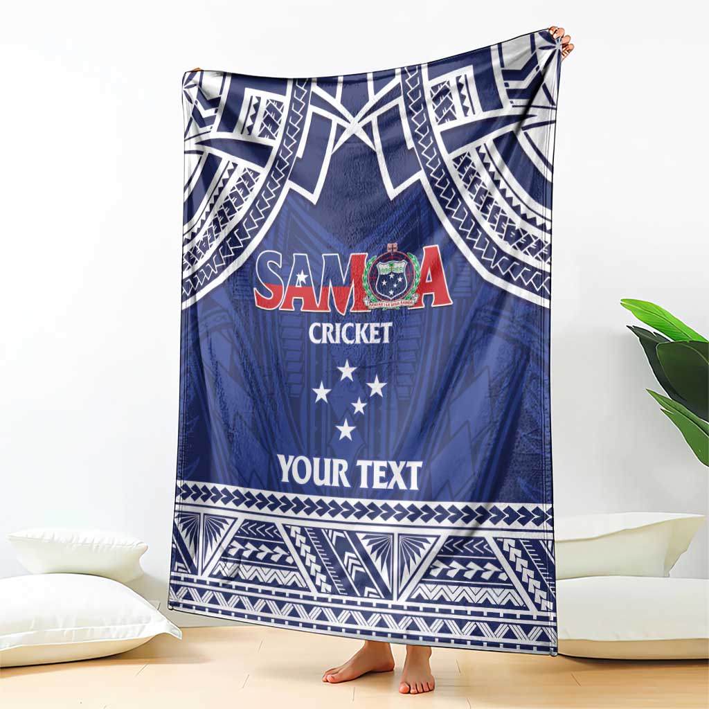 Custom Samoa Cricket Blanket Go Champions Samoan - Polynesian Pride
