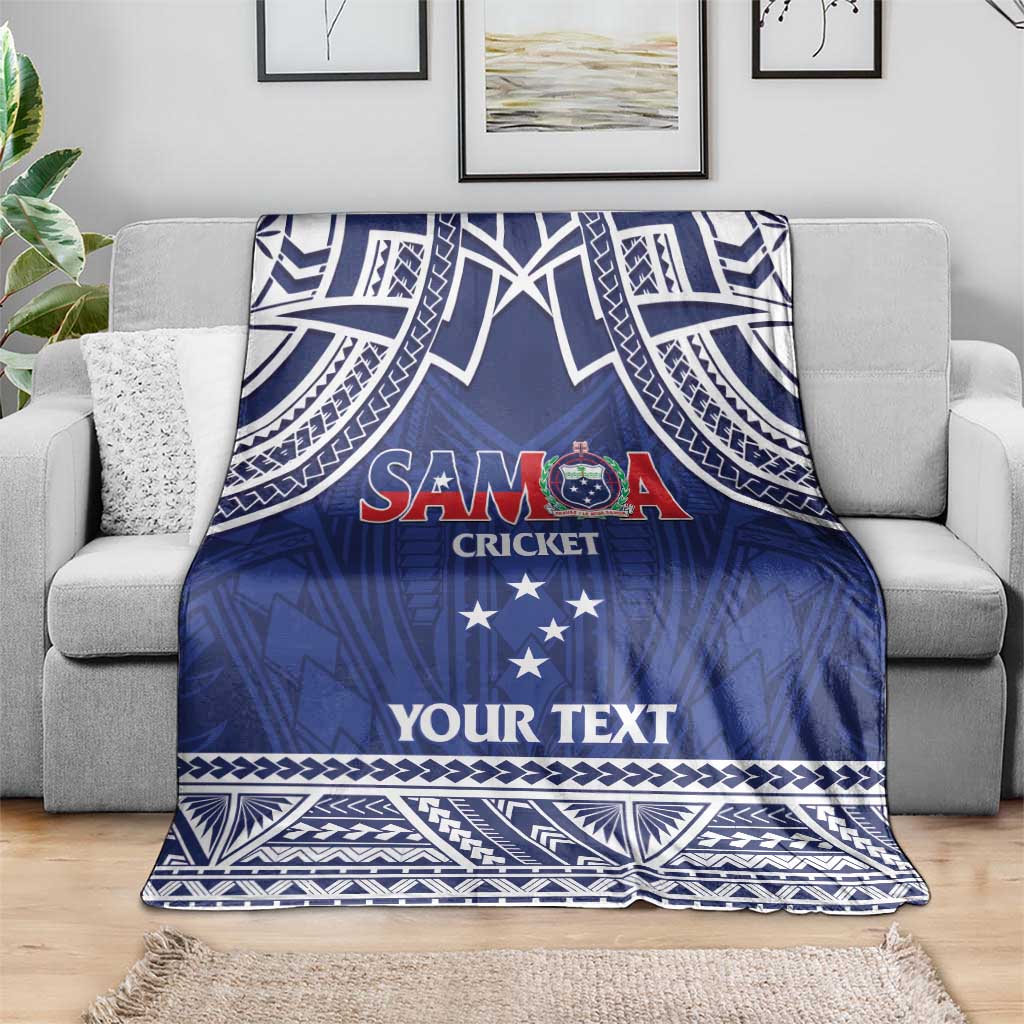 Custom Samoa Cricket Blanket Go Champions Samoan - Polynesian Pride
