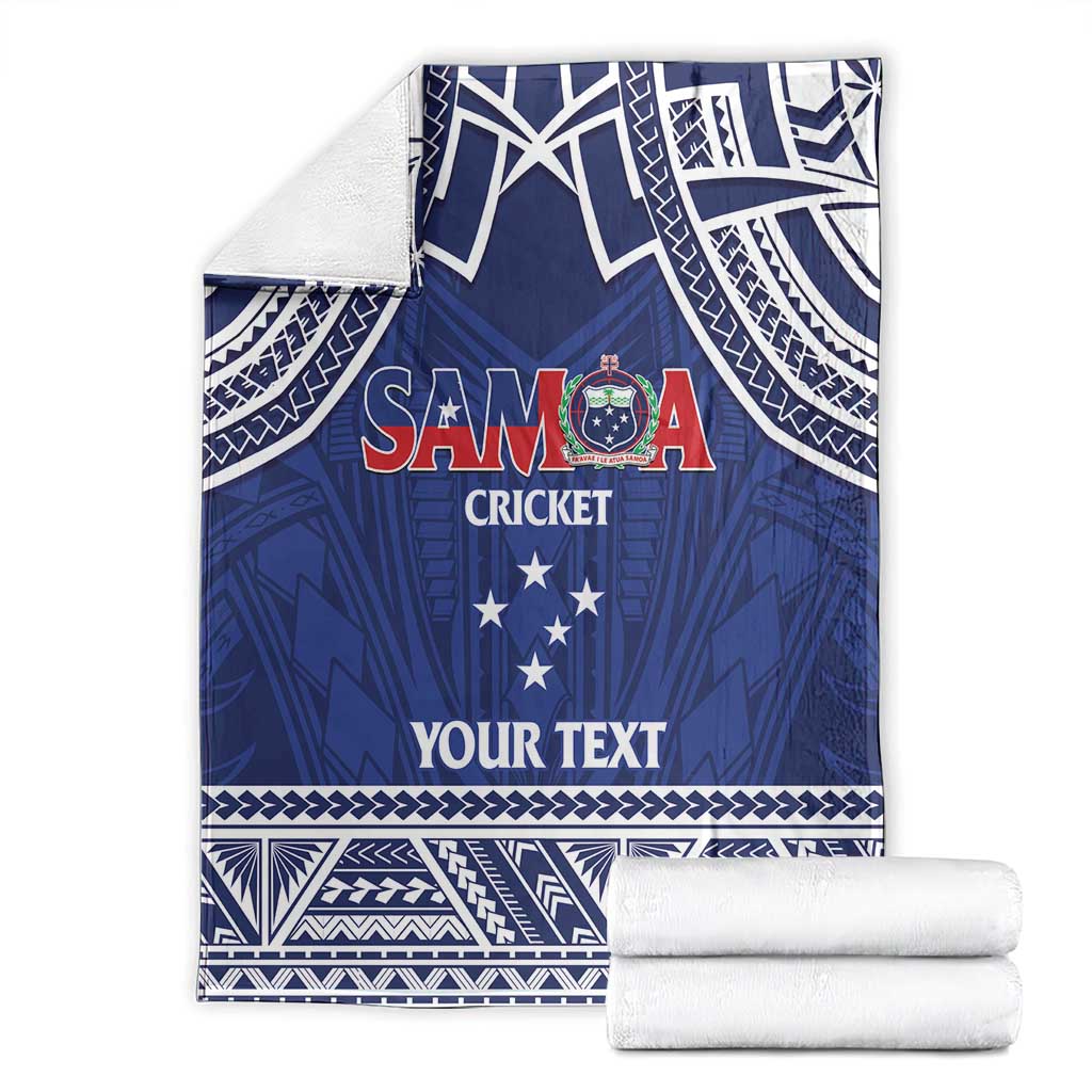Custom Samoa Cricket Blanket Go Champions Samoan - Polynesian Pride