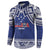 Custom Samoa Cricket Button Sweatshirt Go Champions Samoan - Polynesian Pride