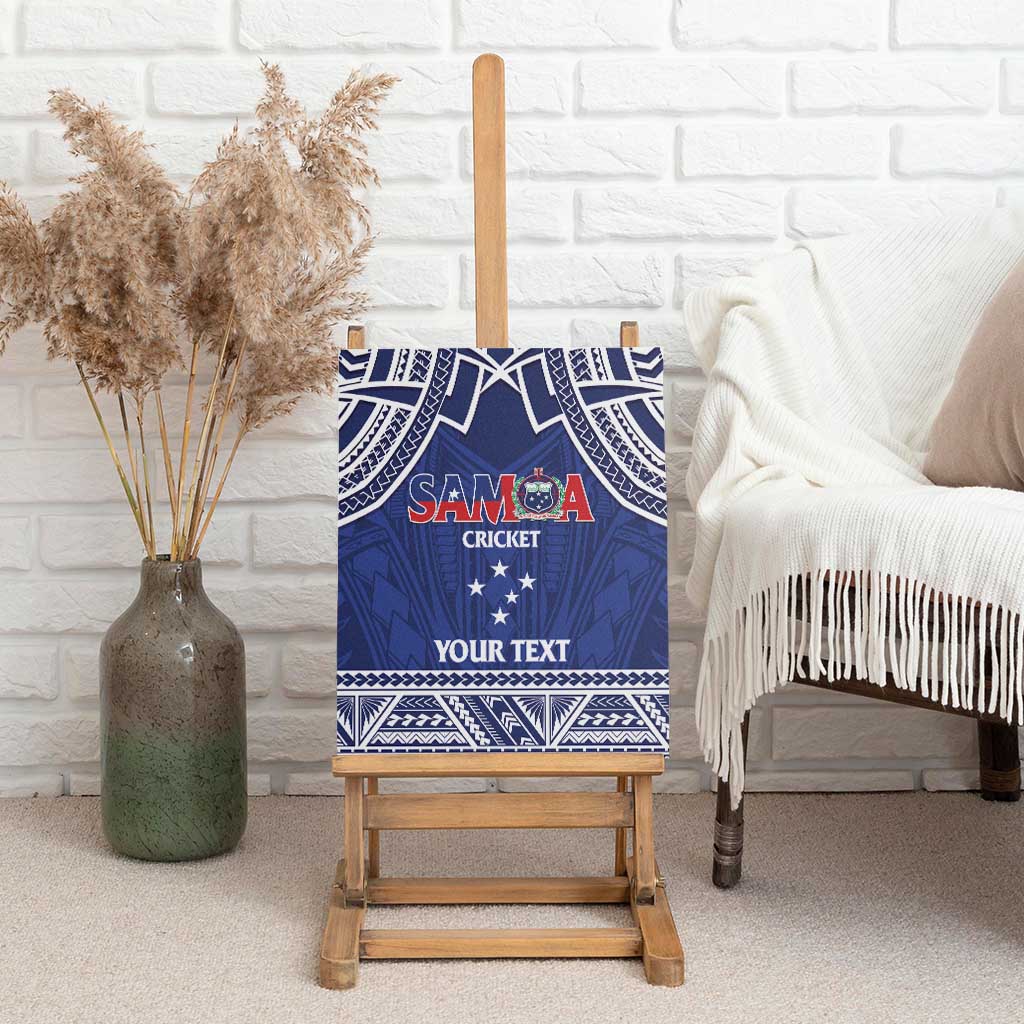 Custom Samoa Cricket Canvas Wall Art Go Champions Samoan - Polynesian Pride
