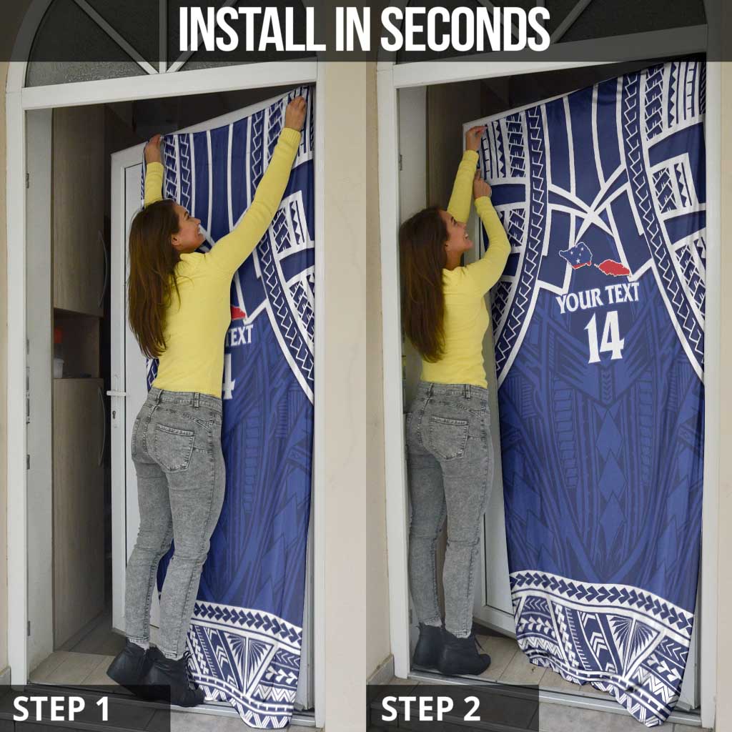 Custom Samoa Cricket Door Cover Go Champions Samoan - Polynesian Pride