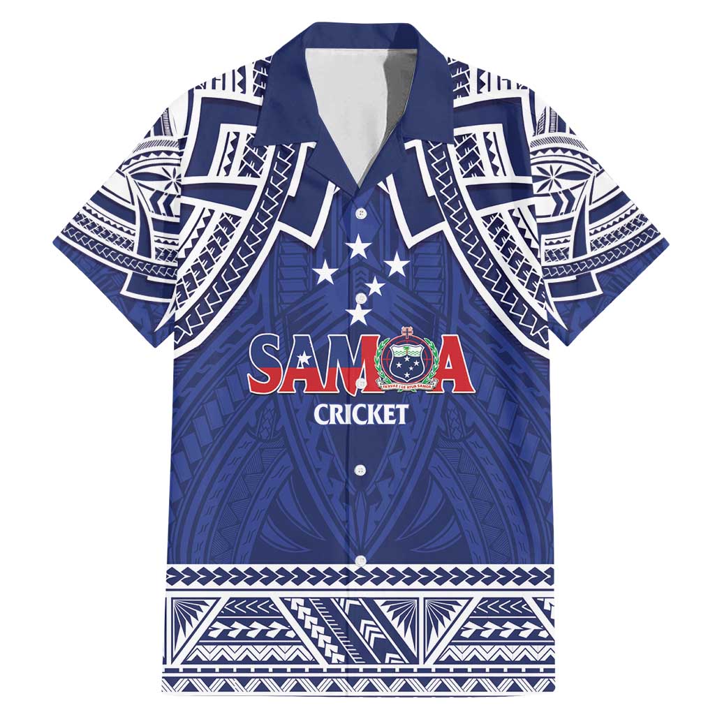 Custom Samoa Cricket Family Matching Mermaid Dress and Hawaiian Shirt Go Champions Samoan - Polynesian Pride