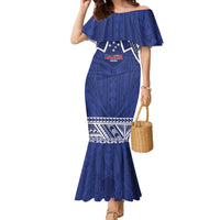 Custom Samoa Cricket Family Matching Mermaid Dress and Hawaiian Shirt Go Champions Samoan - Polynesian Pride