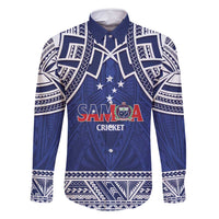 Custom Samoa Cricket Family Matching Off Shoulder Maxi Dress and Hawaiian Shirt Go Champions Samoan - Polynesian Pride