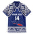Custom Samoa Cricket Family Matching Short Sleeve Bodycon Dress and Hawaiian Shirt Go Champions Samoan - Polynesian Pride
