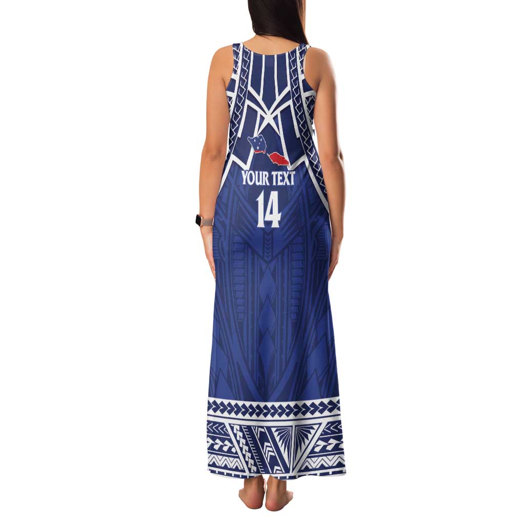 Custom Samoa Cricket Family Matching Tank Maxi Dress and Hawaiian Shirt Go Champions Samoan - Polynesian Pride
