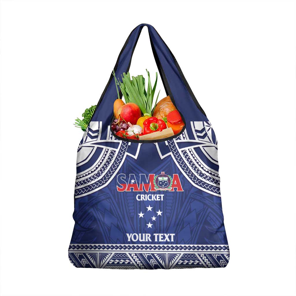 Custom Samoa Cricket Grocery Bag Go Champions Samoan - Polynesian Pride