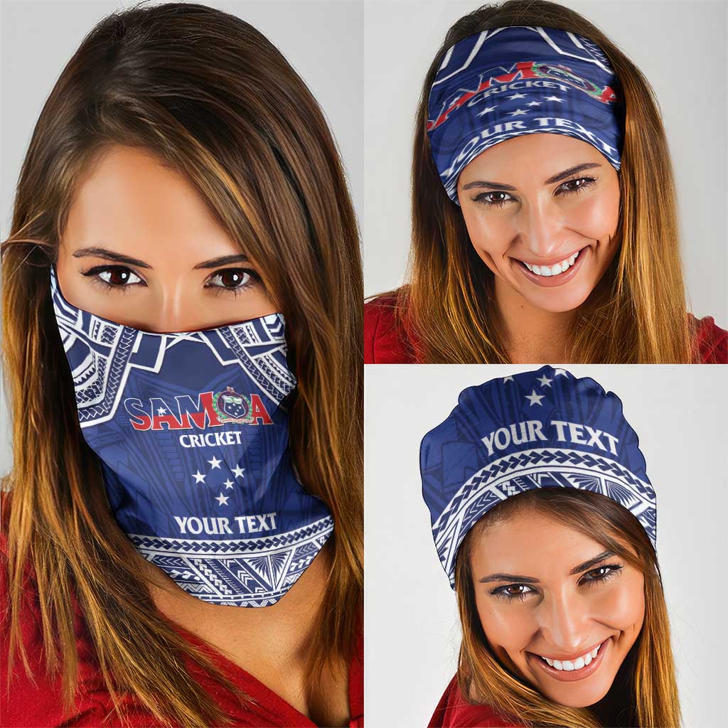 Custom Samoa Cricket Neck Gaiter Go Champions Samoan - Polynesian Pride