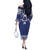 Custom Samoa Cricket Off The Shoulder Long Sleeve Dress Go Champions Samoan - Polynesian Pride