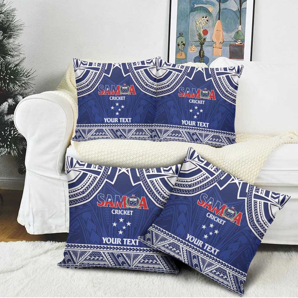 Custom Samoa Cricket Pillow Cover Go Champions Samoan - Polynesian Pride