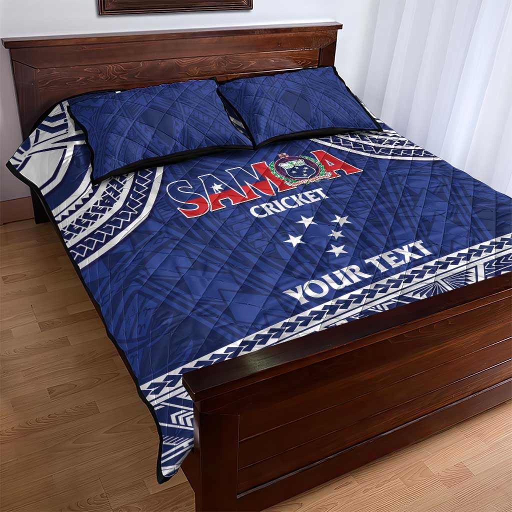 Custom Samoa Cricket Quilt Bed Set Go Champions Samoan - Polynesian Pride