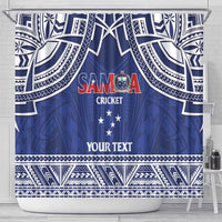 Custom Samoa Cricket Shower Curtain Go Champions Samoan - Polynesian Pride